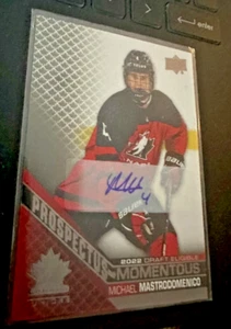 michael mastrodeminico 2022 draft eligible auto - Foto 1 di 2