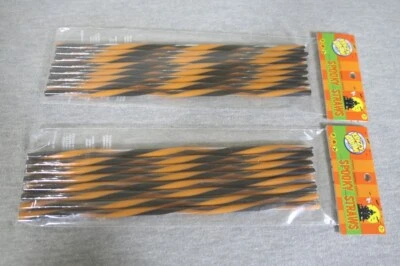NEW Lot of 2 Packages of 8 Krazy Straw Drinkware Spooky Halloween Straws - Image 1 of 4