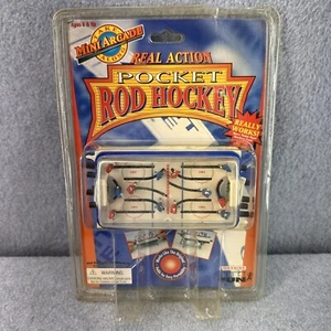 Basic Fun Pocket Rod Hockey Handheld Tabletop Mini Arcade Vintage 1997 Sealed - Picture 1 of 11