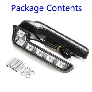 L Shaped Fog lights 6LED Super 12V Waterproof Driving Fog Light Lamp Car - Picture 1 of 24