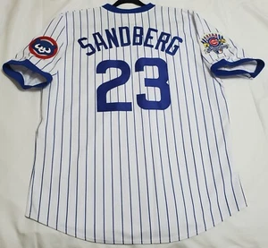 AUTHENTIC MAJESTIC RYNE SANDBERG XL, CHICAGO CUBS TBTC Jersey USA 6240 - Picture 1 of 7