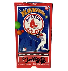 Jerry Rice Playmakers Signed Autographed Boston Red Sox Gummi Snax Empty Box - Picture 1 of 20