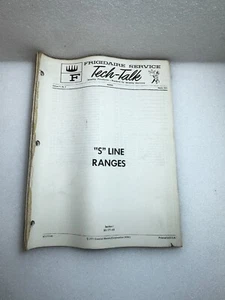 FRIGIDAIRE TECH-TALK MANUAL "S" Line Ranges Vol. 71 # 3 - Imagen 1 de 2