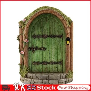 Elf Fairy Door Miniature Garden Tree Doors Miniature Yard Art Wooden Sculptures - Picture 1 of 7