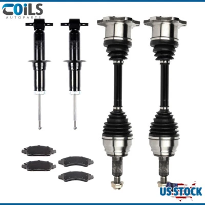 Front CV Axle & Brake Pads & Struts For GMC Yukon XL 1500 Denali 6.2L 2007-2014 Foto 1 de 4