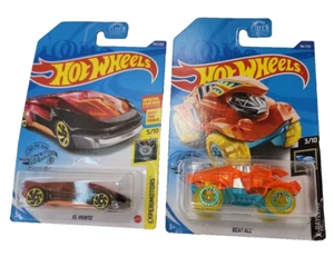 Hot Wheels #103 Experimotors El Viento 2017 rojo #86 Beat a todos los rayos X naranja 3+ - Imagen 1 de 4