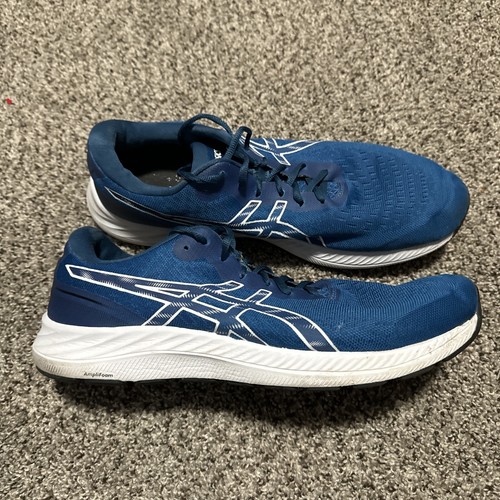 Scarpe da corsa sportive ASICS Gel Excite 9 blu bianco uomo taglia 14 stringate