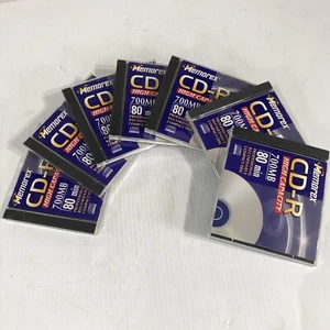 Lot 7 Memorex CD-R 700MB 80 Min High Capacity Recordable Compact Disc Music NEW - Picture 1 of 4