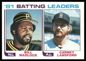 1982 Topps '81 Batting Leaders (Bill Madlock / Carney Lansford) LL #161 B - Picture 1 of 2