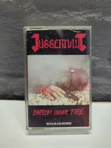 Juggernaut "Baptism Under Fire" Cassette Tape Album 80s Metal Blade Records - Picture 1 of 5