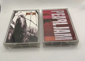 Pearl Jam Cassette X2 Ten & Vs.TESTED"Daughter,Jeremy, Alive, Even Flow, Black" - Picture 1 of 4