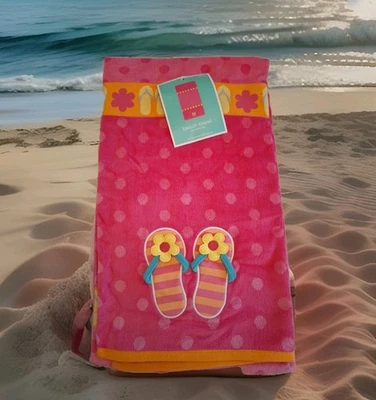 Chanclas Toalla de Playa Target Home Rosa Nuevas con Etiquetas Nadar Tomar el Sol Vacaciones Foto 1 de 4