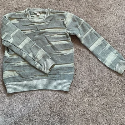 Crewcuts Niños Suéter Cuello Redondo Jersey Verde Claro Algodón Pesado Talla 5/6 Foto 1 de 4