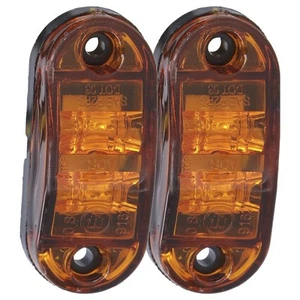 Car 10-30V 2LED Side Marker Light High Brightness Turn Signal Lamp For Cars - Picture 1 of 22