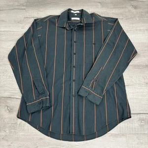 Christian Dior vintage verde a righe manica lunga con bottoni uomo grande - Foto 1 di 9