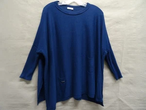 Suéter Mer Sea para mujer talla única azul túnica de gran tamaño pulóver bolsillos suave acogedor - Imagen 1 de 11