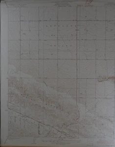 Mapa Topográfico Del Sur California Antiguo Original USGS 1936 16x20 - Imagen 1 de 14
