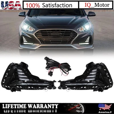 Front Bumper Fog Light LED Daytime Running Light For 2018-2019 Hyundai Sonata - Image 1 of 4