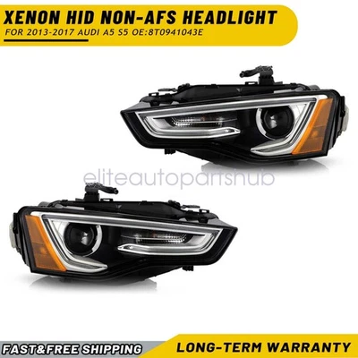 Par de faros proyectores laterales LED DRL para Audi A5 S5 2013-17 [HID/Xenón sin AFS] Foto 1 de 4