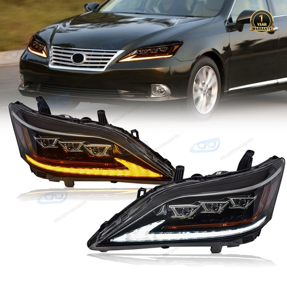 LED Triple Headlights Headlamps For LEXUS ES350 ES240 2006-2012 Retrofit Foto 1 de 4