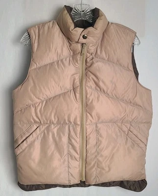 Vintage Camel Gladiator  Vest Tan Brown Reversible Goose Down Puffer Women’s S - Image 1 of 4