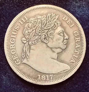 1817 π¬π§ Great Britain George III Historical Token Halfcrown - Picture 1 of 24
