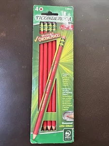 Ticonderoga Erasable Red Checking Pencils-package Of 4. 8 Available - Picture 1 of 2
