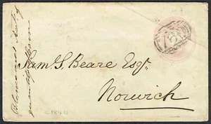 Suffolk PH 1847 1d Pink Cockfield to Norwich COCKFIELD UDC '760' of Sudbury - Picture 1 of 2