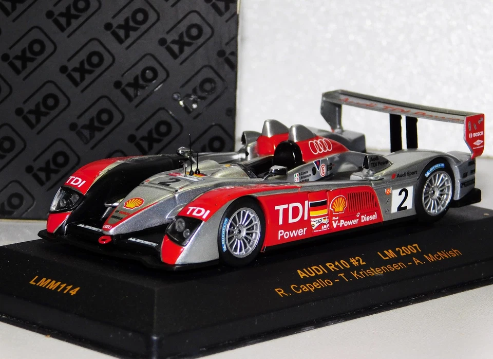 AUDI R10 #2 KRISTENSEN/MCNISH/CAPELLO LE MANS 2007 IXO LMM114 1/43 - Immagine 1 di 1