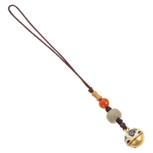 Auspicious Cloud Bell Lanyard Miss Short Style Brass Pendant Retro Phone - Zdjęcie 1 z 12