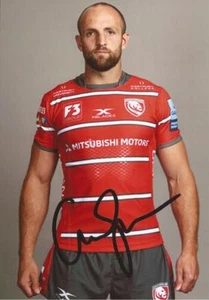 GLOUCESTER RUGBY UNION: CHARLIE SHARPLES SIGNED 6x4 PORTRAIT PHOTO+COA - Picture 1 of 1