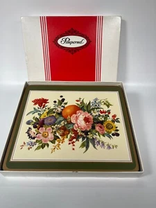 Boxed Pimpernel Traditional Meissen Fruit & Flowers Place Mats X 5 - Picture 1 of 9