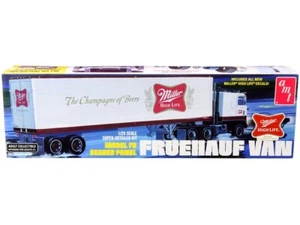 1/25 AMT Skill 3 Model Kit Fruehauf FB Beaded Panel Van Trailer "Miller" AMT1234 - Picture 1 of 1