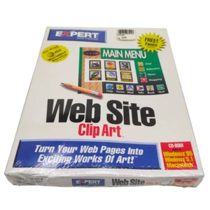 VINTAGE EXPERT SOFTWARE WEBSITE CLIP ART CD-ROM BRAND NEW SEALED - Picture 1 of 4