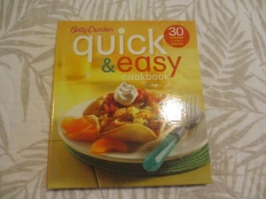 Betty Crocker Quick & Easy Cookbook Spiral Bound 2007 - Foto 1 di 5