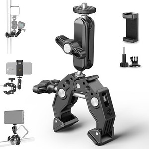 NEEWER Super Clamp&3''Dual Ballhead Magic Arm for Desk Tripod SmallRig GoPro DJI