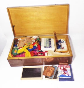 Schatulle Strickgarn Stickerei Vorlagen Schere Schneider Häkeln Stricken - Bild 1 von 10