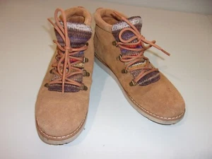 Women's Bob's by Skethers alpine smores leather ankle boots size 9 - Picture 1 of 9