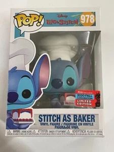 Stitch As Baker Disney Lilo And Stitch 2020 Convención de Otoño Pop Vinilo 978 - Imagen 1 de 10