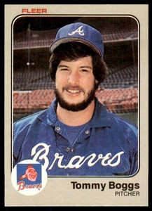 1983 FLEER TOMMY BOGGS . ATLANTA BRAVES #131