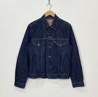 Levis Truck Jeans Classic Denim Harrington Jacket Men’s Size L Blue Vintage Top