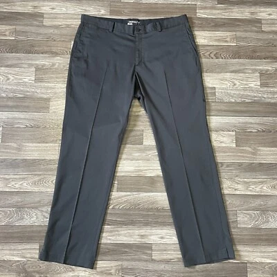 Nike Golf Dri-Fit Pants Men’s Size 38x32 Solid Black Pockets Zipper Fly Classic - Image 1 of 4