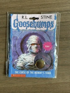 Vintage Gänsehaut Der Fluch des Mumiengrabes 3D Hologramm Ring - Bild 1 von 3