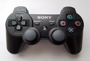 Genuine Sony Playstation 3 DualShock Sixaxis Wireless Controller Black CECHZC2U - Bild 1 von 5