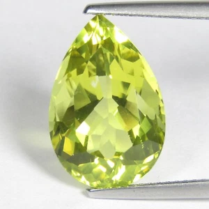 8.69Cts Attractive 100% Natural Lemon Quartz Pear Shape Loose Gemstone - Picture 1 of 4