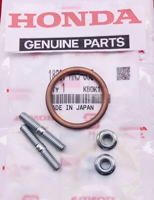 OEM HONDA EXHAUST STUD S & GASKET  XL185 S XR185 S XL200 R XR200 XR200 R NEW - Image 1 of 3