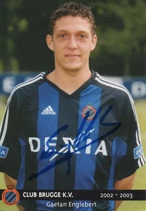 GAETAN ENGLEBERT - original signierte Autogrammkarte Club Brügge signed - Picture 1 of 1
