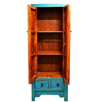 chinesisch Holzschrank Hochschrank in chinesisch antik Stil für Büro Küchen Bad - Bild 1 von 4