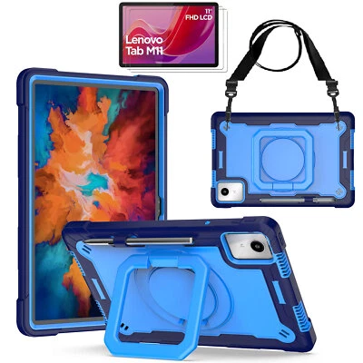 Lenovo Tab M11 (11 inch) Case with Pencil Holder Rotating Stand Shoulder Strap - Image 1 of 4