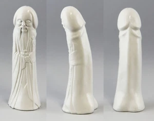 9944236-d Porzellan Figur weißer Phallus/Mönch Kämmer H25cm - Picture 1 of 2